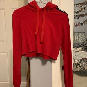 cropped hollister hoodie